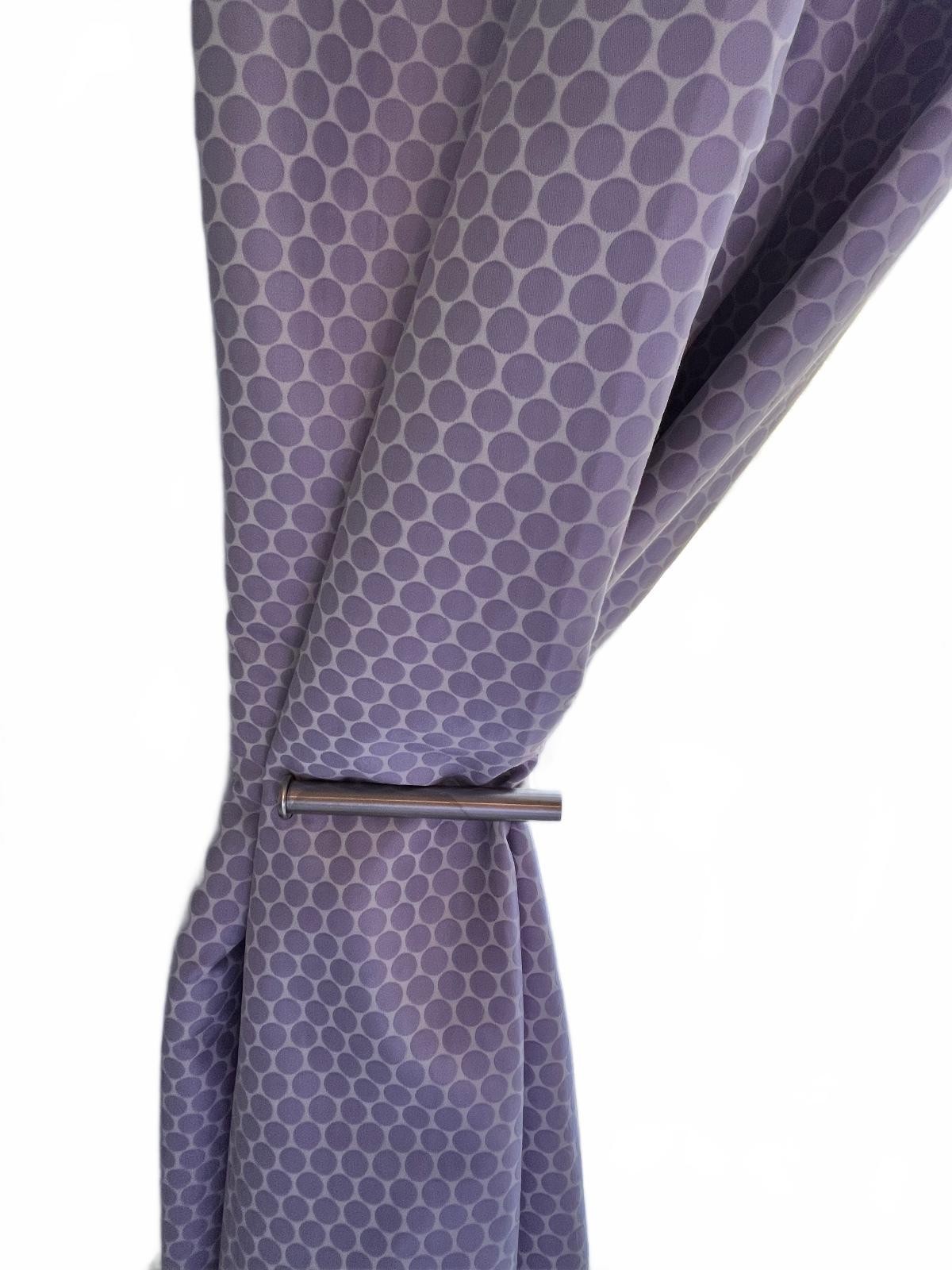 Pottery Barn Kids Purple Polka Dot Blackout Curtain Panel 44×84 Inches 100% Poly