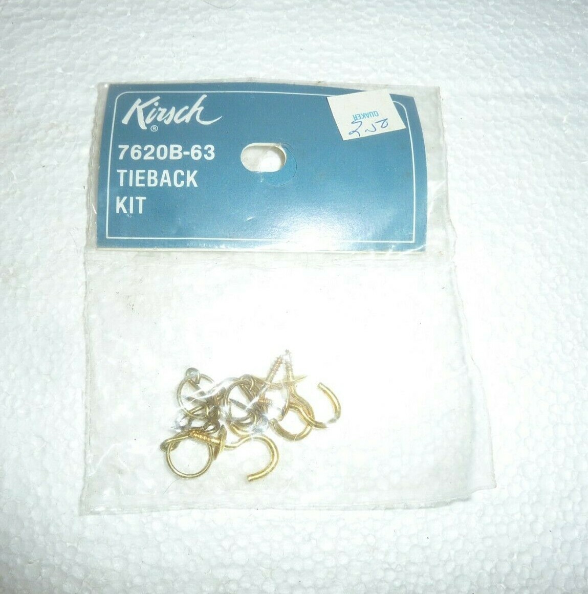 New in Package Kirsch Tieback Kit 7620B-63 S-49