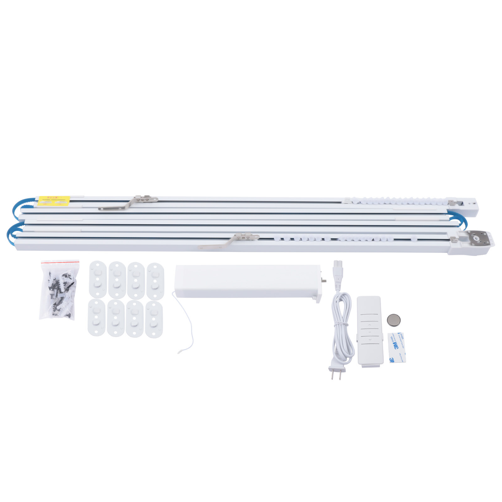 13ft Automatic Open/Close Electric Drapery Curtain Track Rod Rail Remote Control