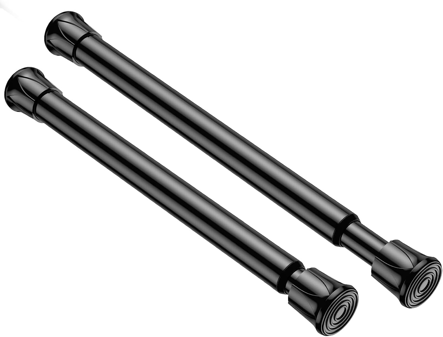 2 Pack Spring Tension Curtain Rod 8 to 12.5 Inch, DIY Mini Curtain Rods No Drill