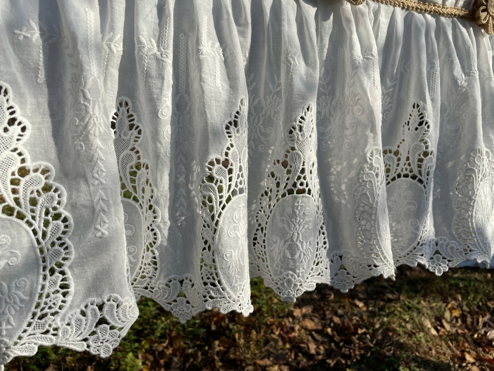 High Quality Unique Kitchen Valance Burlap Kitchen Curtain window Treatment