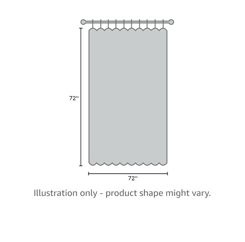 Amazon Basics Water Resistant 8-Gauge PEVA 72″W x 72″L (Pack of 1), Clear