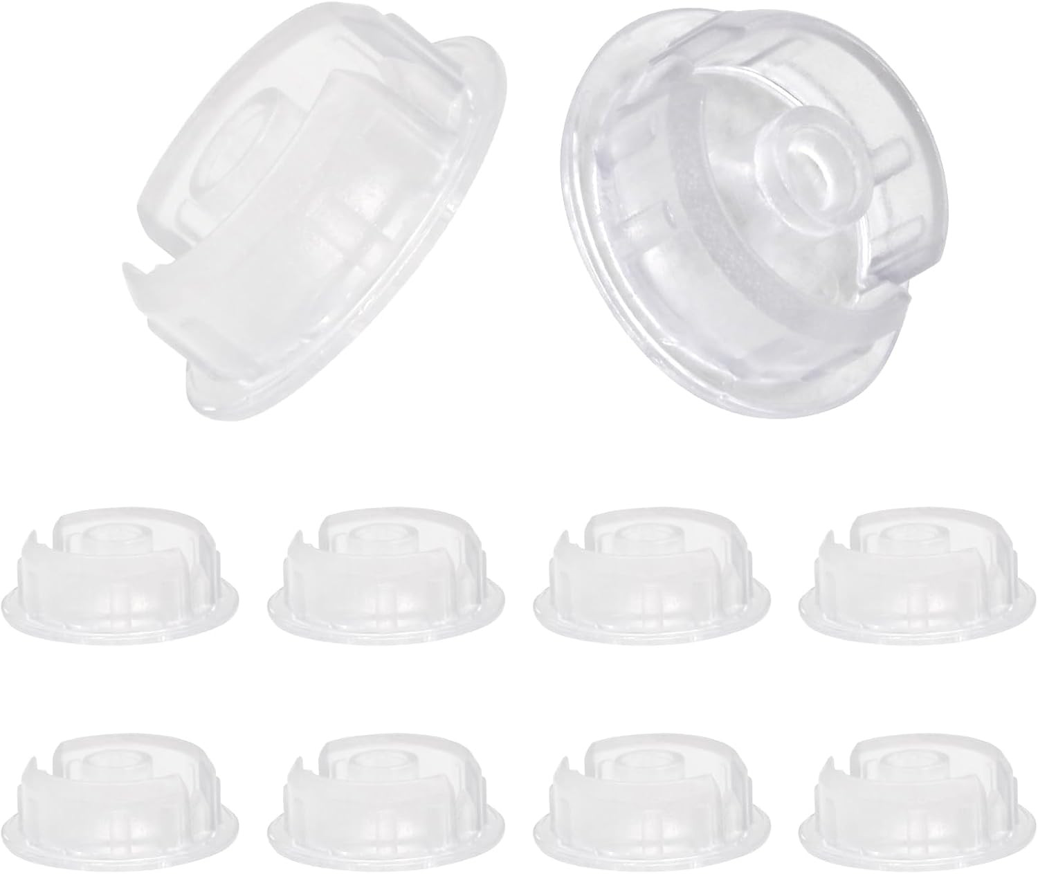10Pcs Clear Blinds Bottom Rail Button Plugs 3/4 Inch Ladder Cord Repair Parts