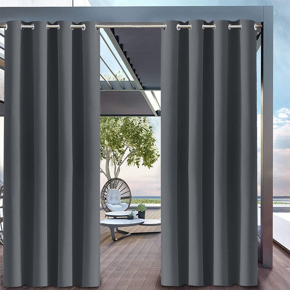 100″x96″ Extra Wide Waterproof Outdoor Curtains Patio Blackout Privacy Drapes