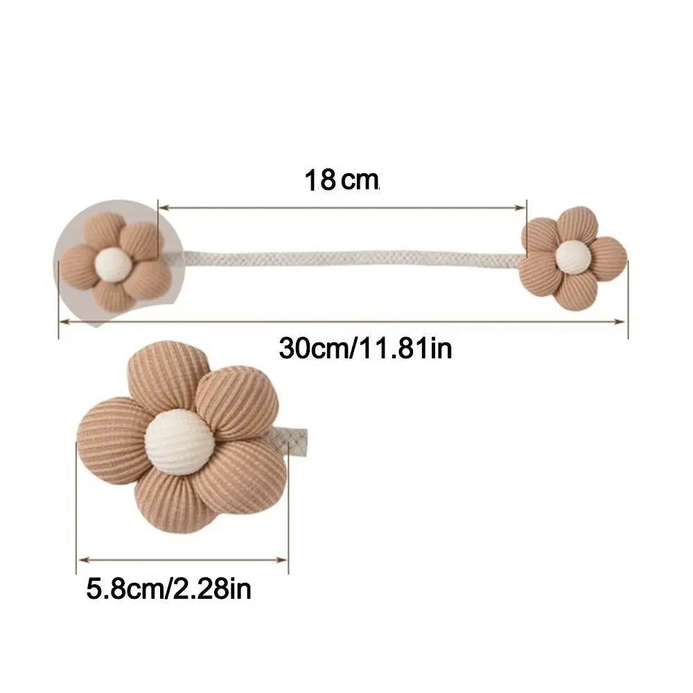 1Pcs Modern Flower Shape Curtain Tieback No Punching Twist Bough Rope Curtain Bu