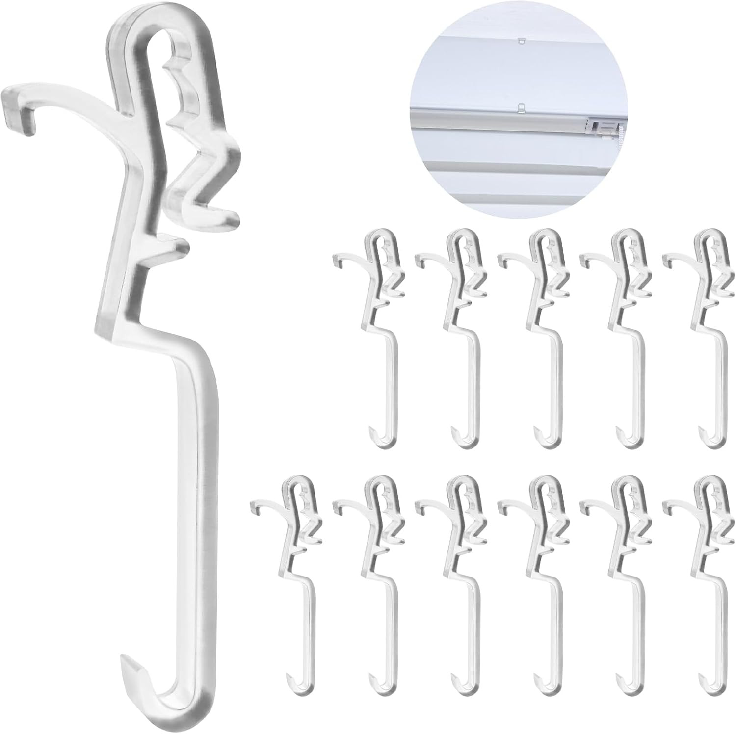 Clips for Hunter Douglas Blinds, 12Pcs Clear Valance Clips Replacement Parts for