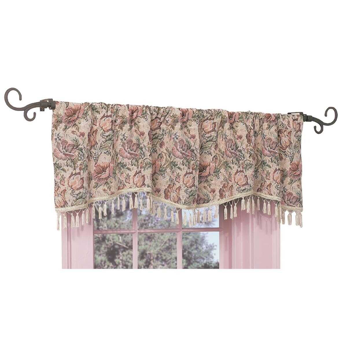 Valance Floral Cotton Poly Pocket Rod 56″L x 18″H | Renovator’s Supply