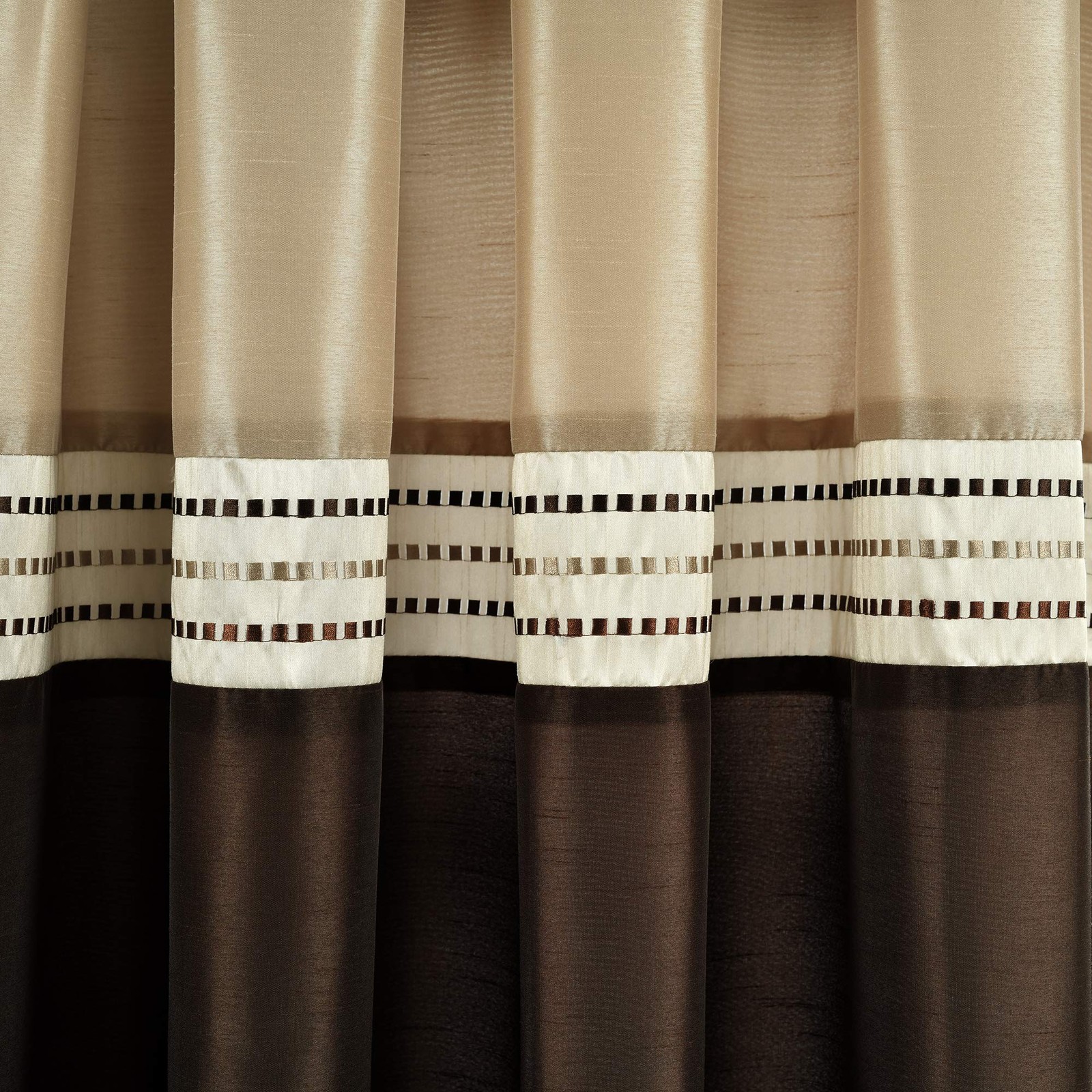 Lush Decor Terra Room Darkening Window Curtain Panels Pair 54 W X 84 L -Neutral