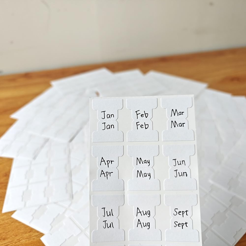 420 PCS White Writable Index Tabs, 35 Sheets 3.35 x 6.02 inches,