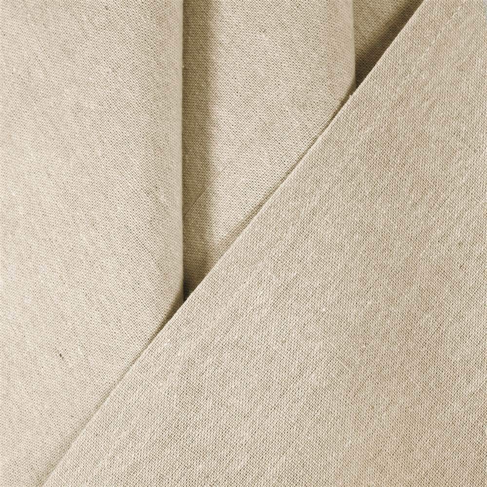 Burlap Knotted Tab-Top Window Curtain Panel Pair, 45″W x 84″L, Dark Linen