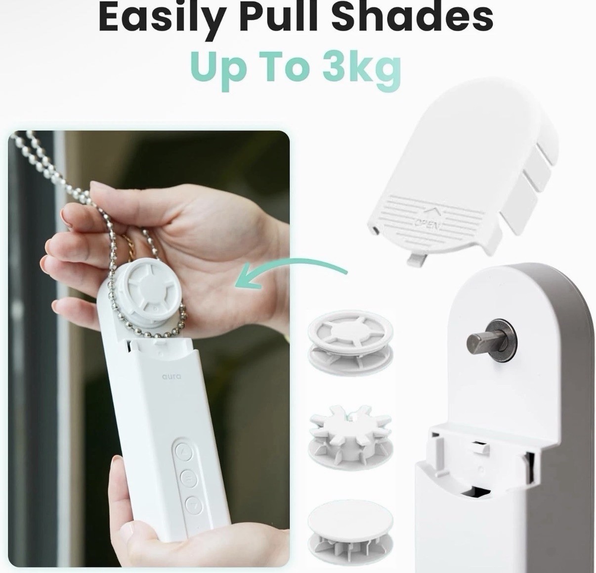 Aura Roller Smart Shade Driver, Remote Control & WiFi Dongle | Automate Exist…