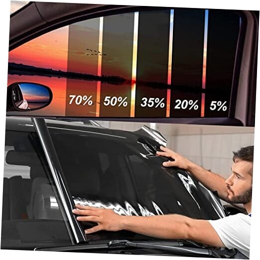 Car Window Tint, Window Privacy Film, Car Shade Front 24in x 15ft 50%vlt