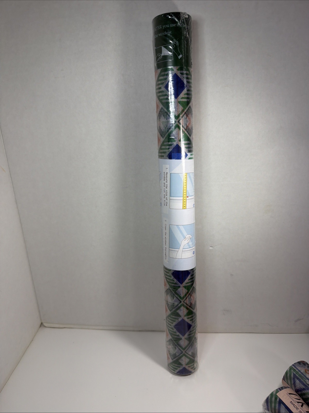 Window Privacy Film Stain Glass Boho Tribal – 17.7” X 78.7’ w Tool Easy Install