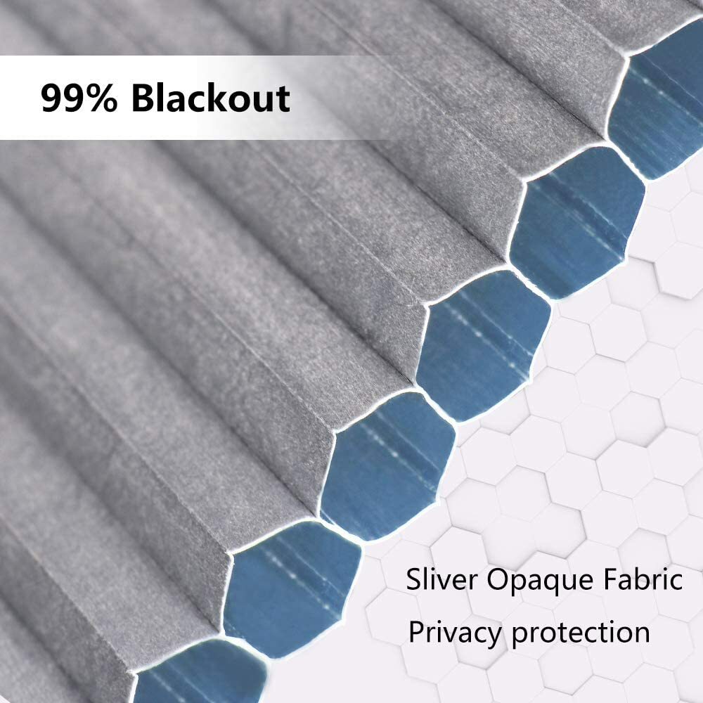 Cordless Cellular Shades Blackout Honeycomb Blinds,Bottom Up Blinds Paper Fabric