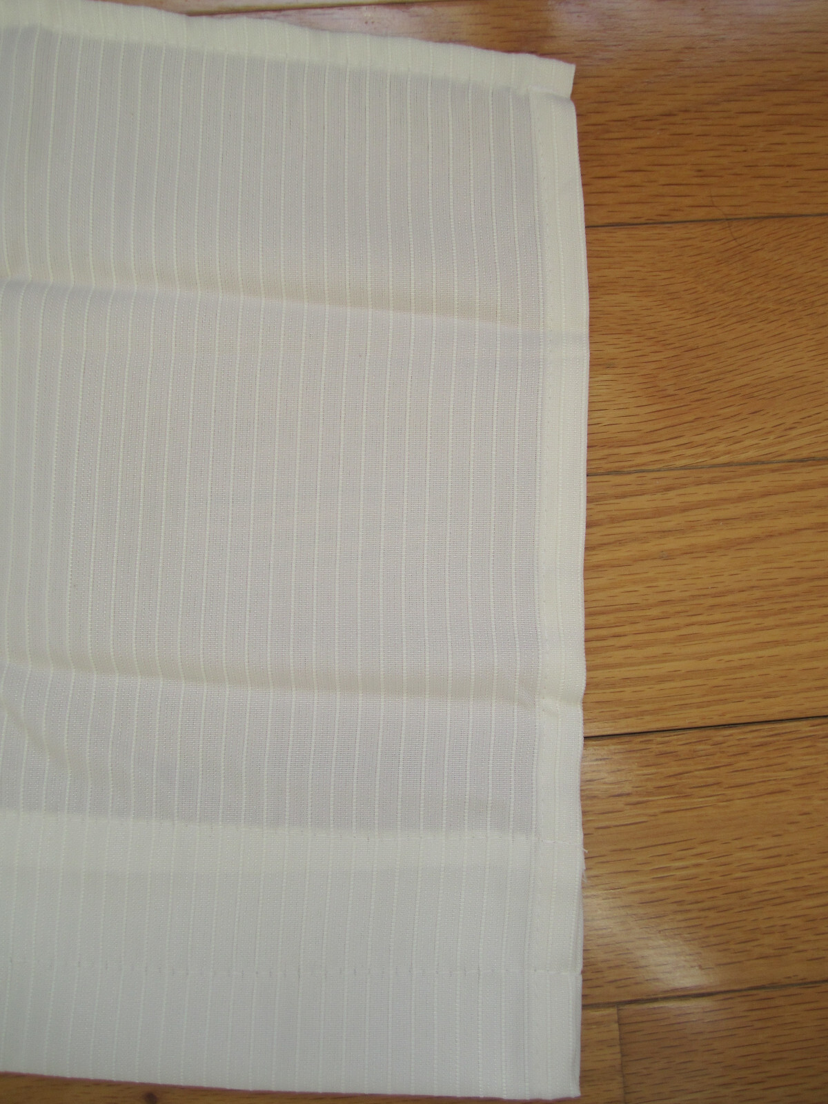Opaque Ribcord Kitchen Curtains – 12 x 54 Valance – BUTTERCREAM OFF WHITE