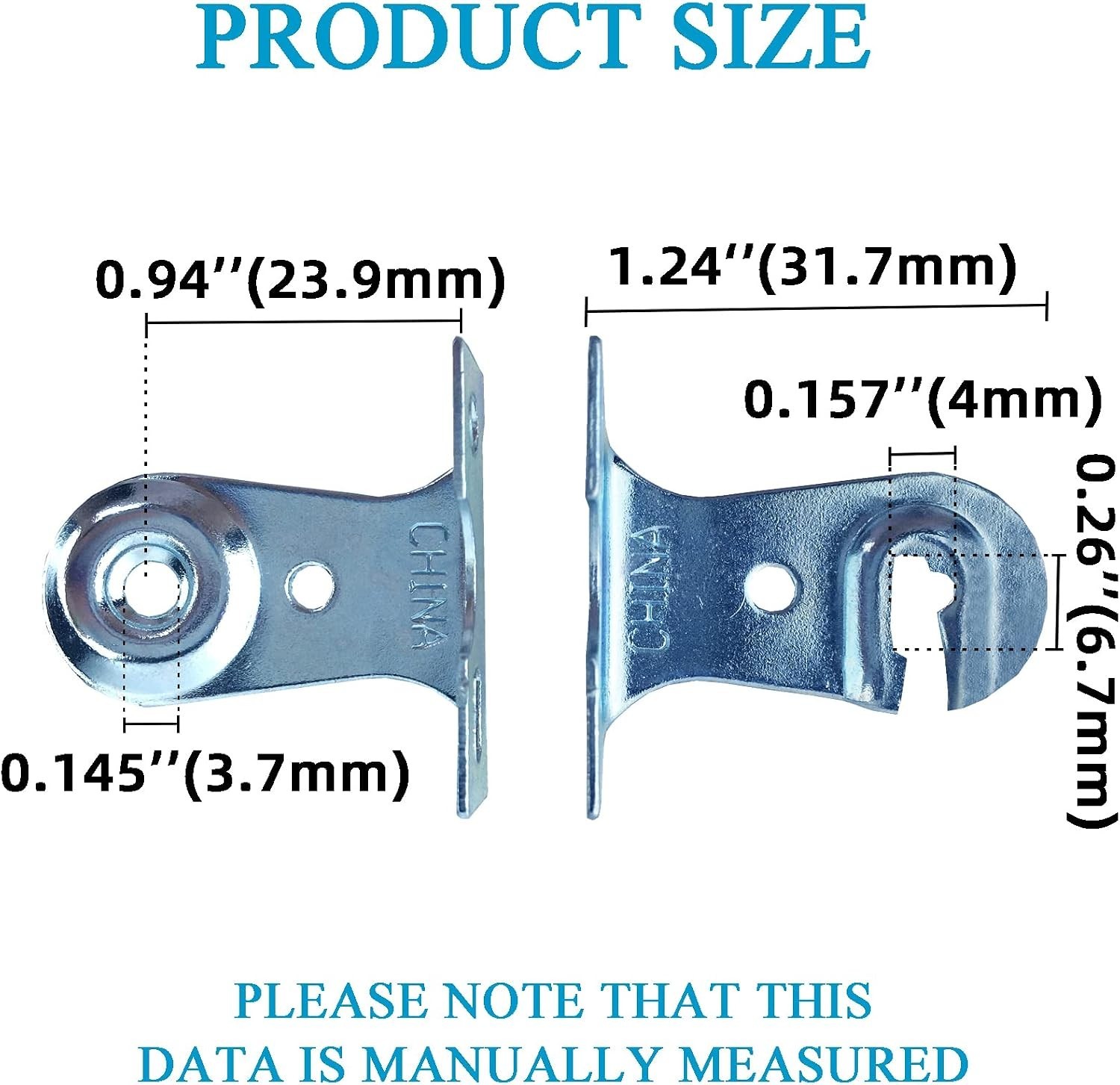 High-Quality Metal Roller Shade Holders with Screws – Set of 4, Easy Install