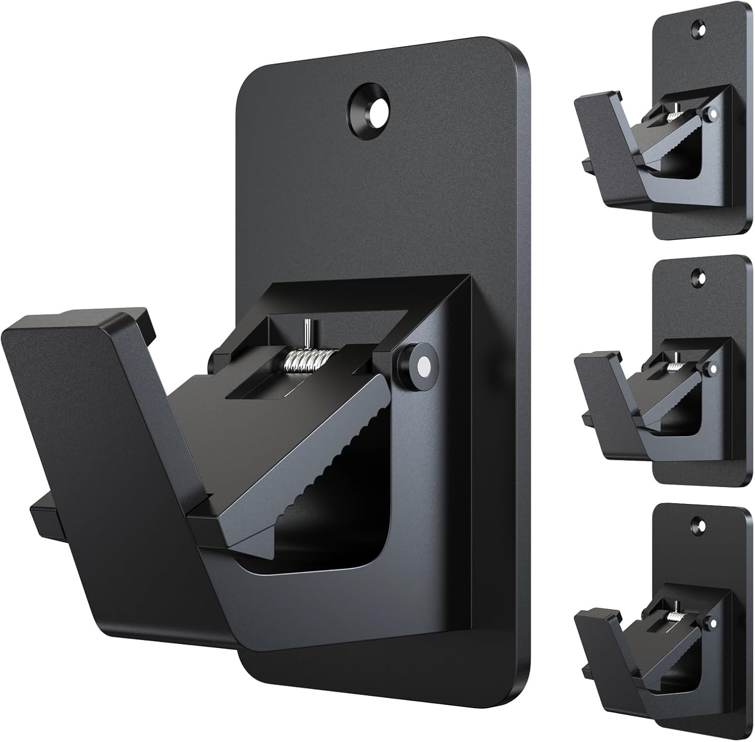 Adhesive No Drill Curtain Rod Brackets – Heavy Duty 30LB Holders for Bathroom…