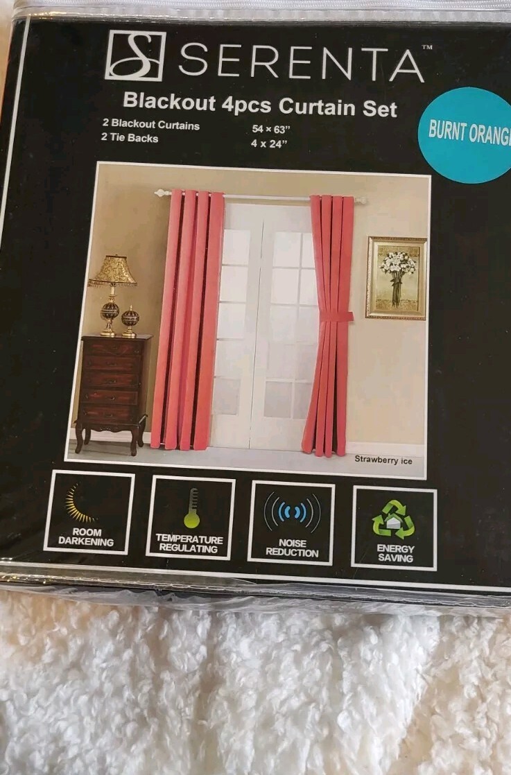 Serenta Blackout 4pcs Curtain Set