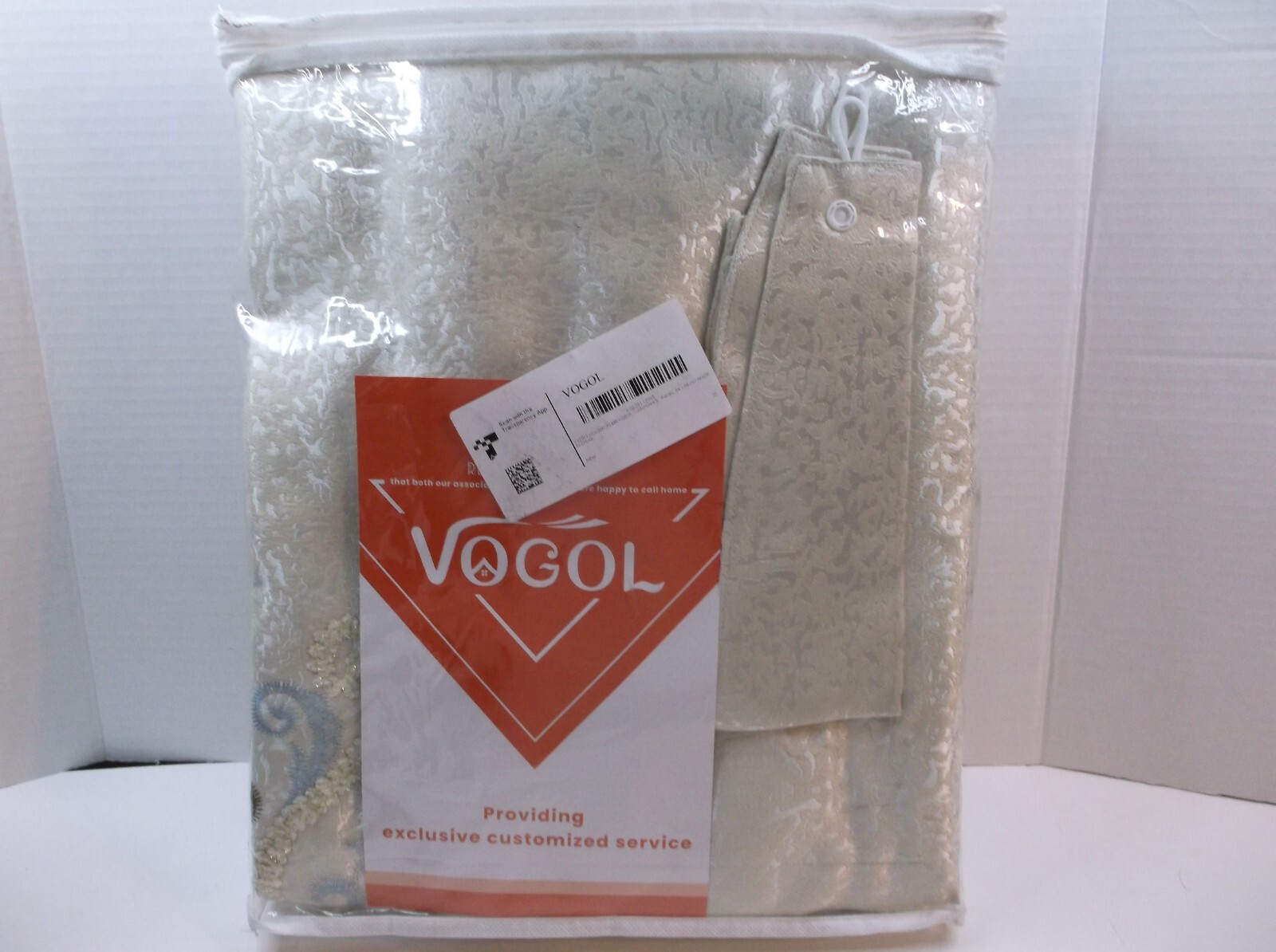 VOGOL Window Curtains 54×96 Inch Length Drapes Living Room/Bedroom/ Cream Color