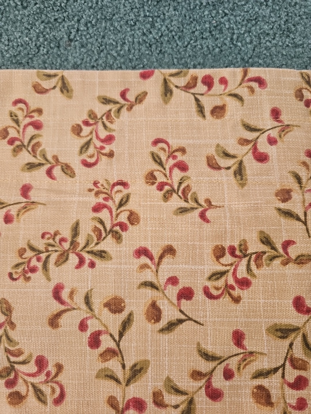 Better Homes and Gardens Reversible Valance Tuscan Retreat Sage Burgandy 50×14