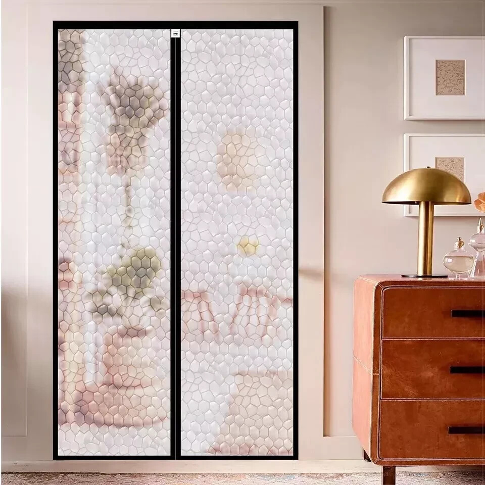 Magnetic Thermal Insulated Door Curtain 34 x 81.6 Inch Fit Door Size 32 x 80