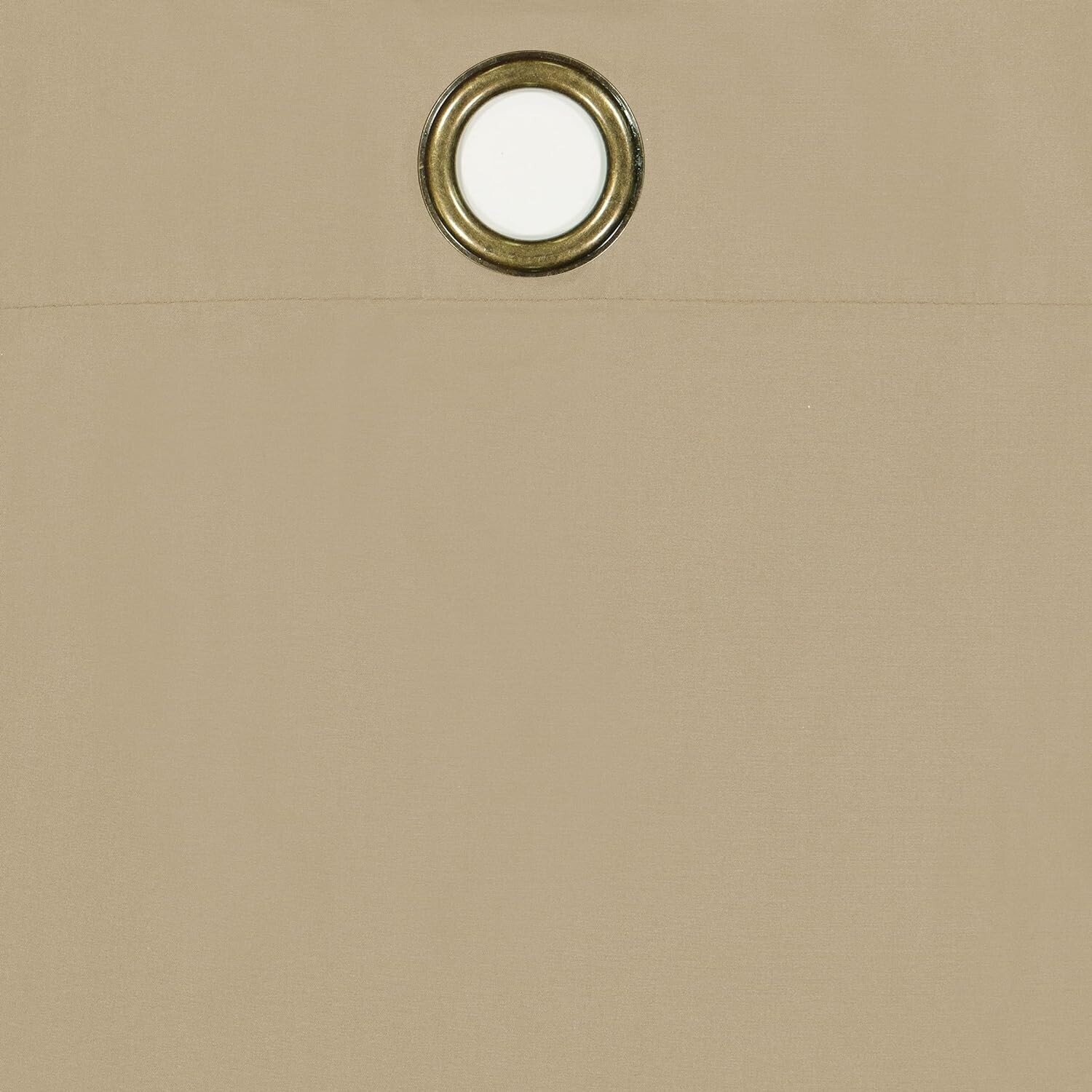 ECLIPSE (2 PACK) MICROFIBER BLACKOUT THERMAL GROMMET CURTAIN PANEL, BEIGE 42X84