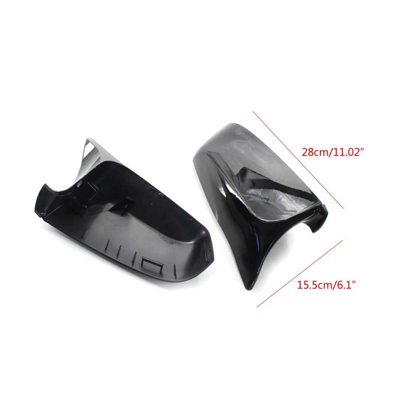 2pcs Auto Left Right Side Mirror Cover Caps for E60 E63 F06 F07 F12 5 6 7 Series