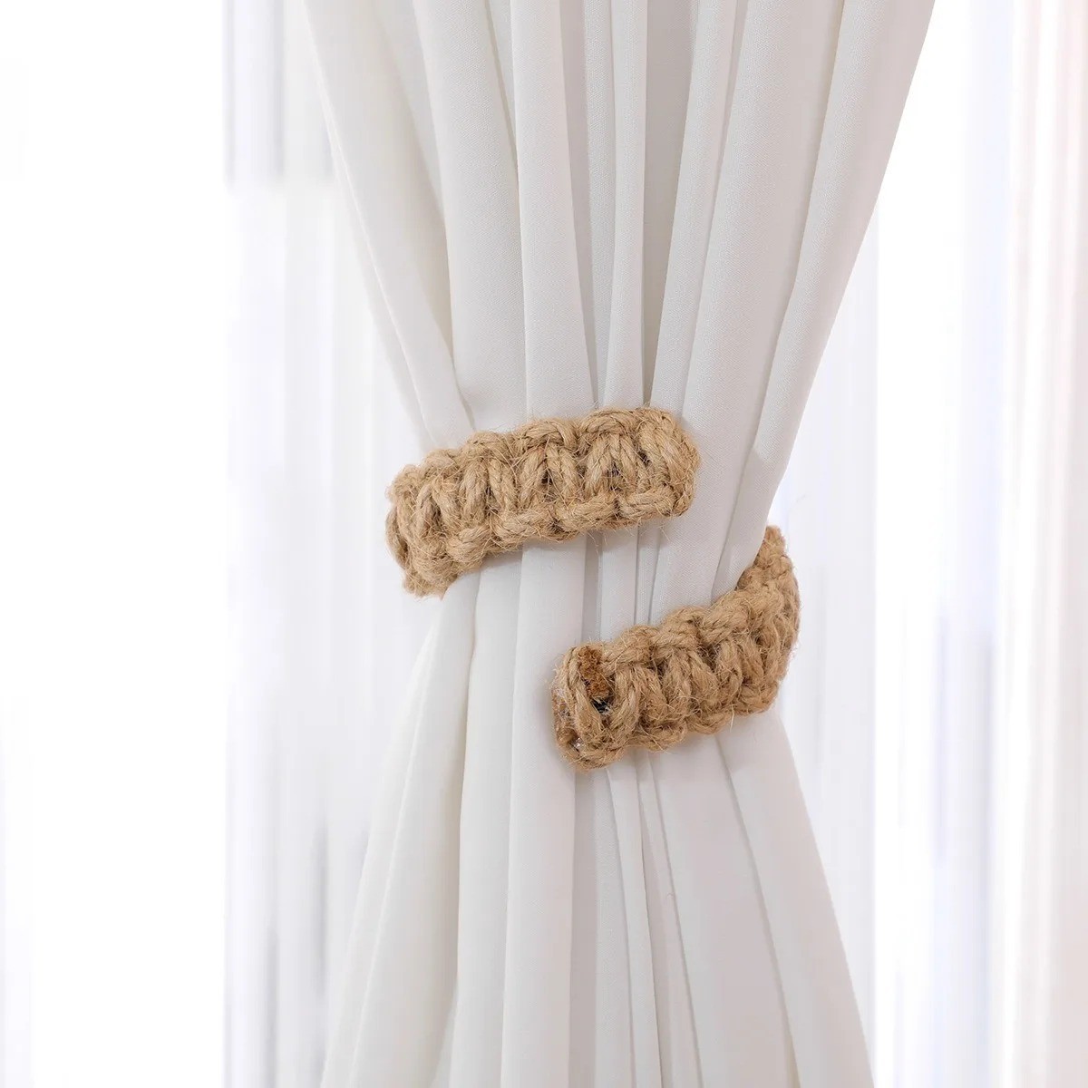 Modern Braided Curtain Holdbacks Tiebacks Window Decor Accessories