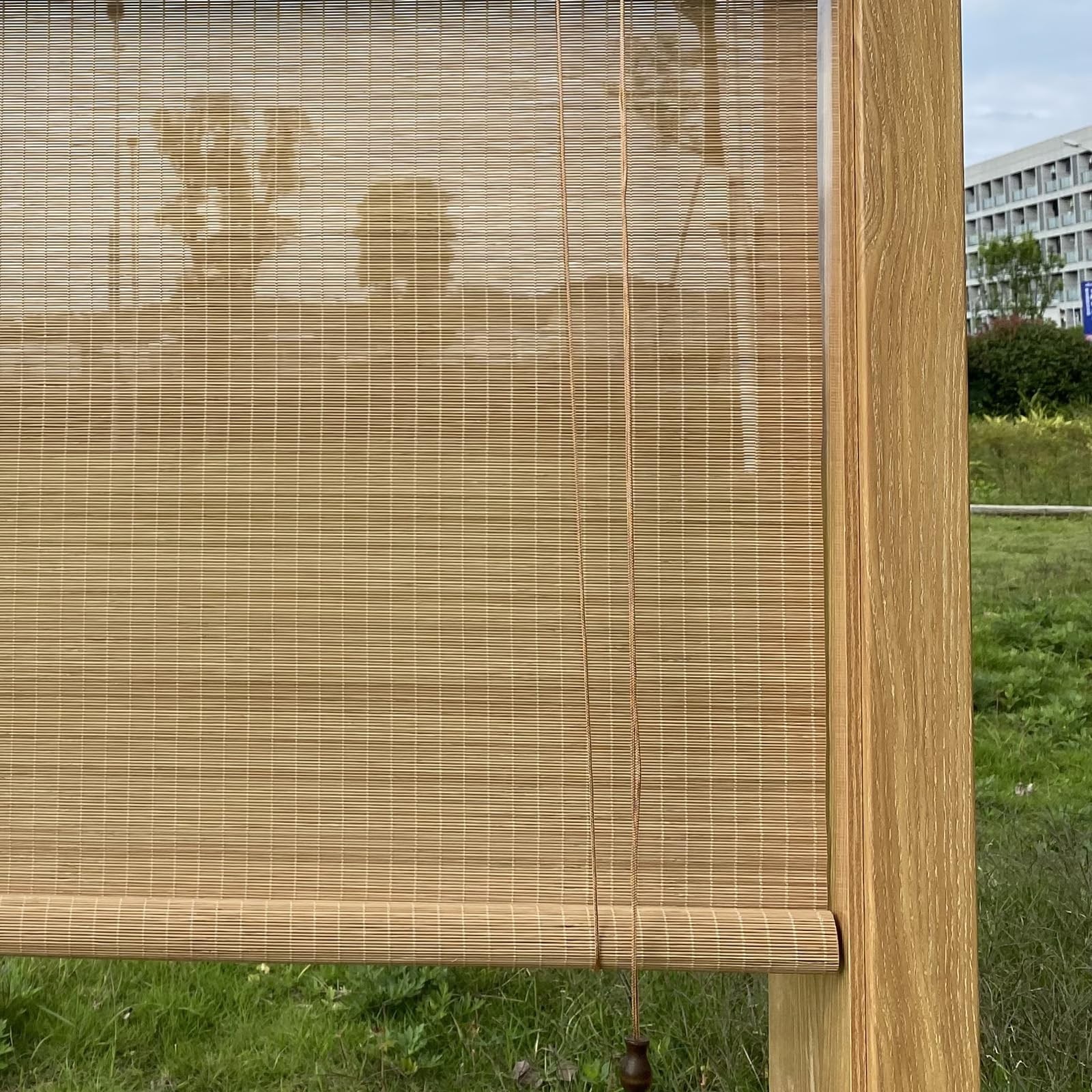XIUXIU Bamboo Roller Shades Roman Shades for Window Roll Up Blinds for Home Ligh