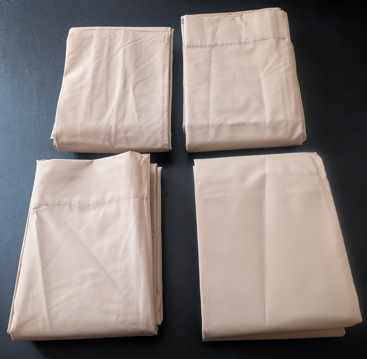 NEW 2 pair/4 panel Tan/Khaki Curtains Rod Pocket Lined Drape/Blackout 84 x 42