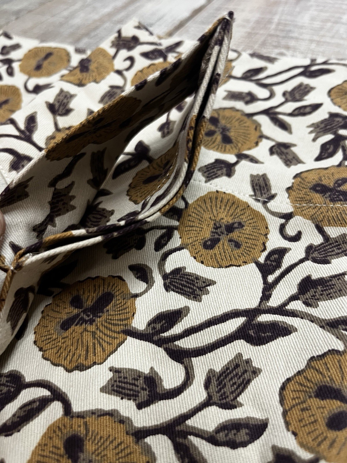 West Elm (1) Laney Floral Curtain Drape 48”x84” Unlined Honey Multi NWOT