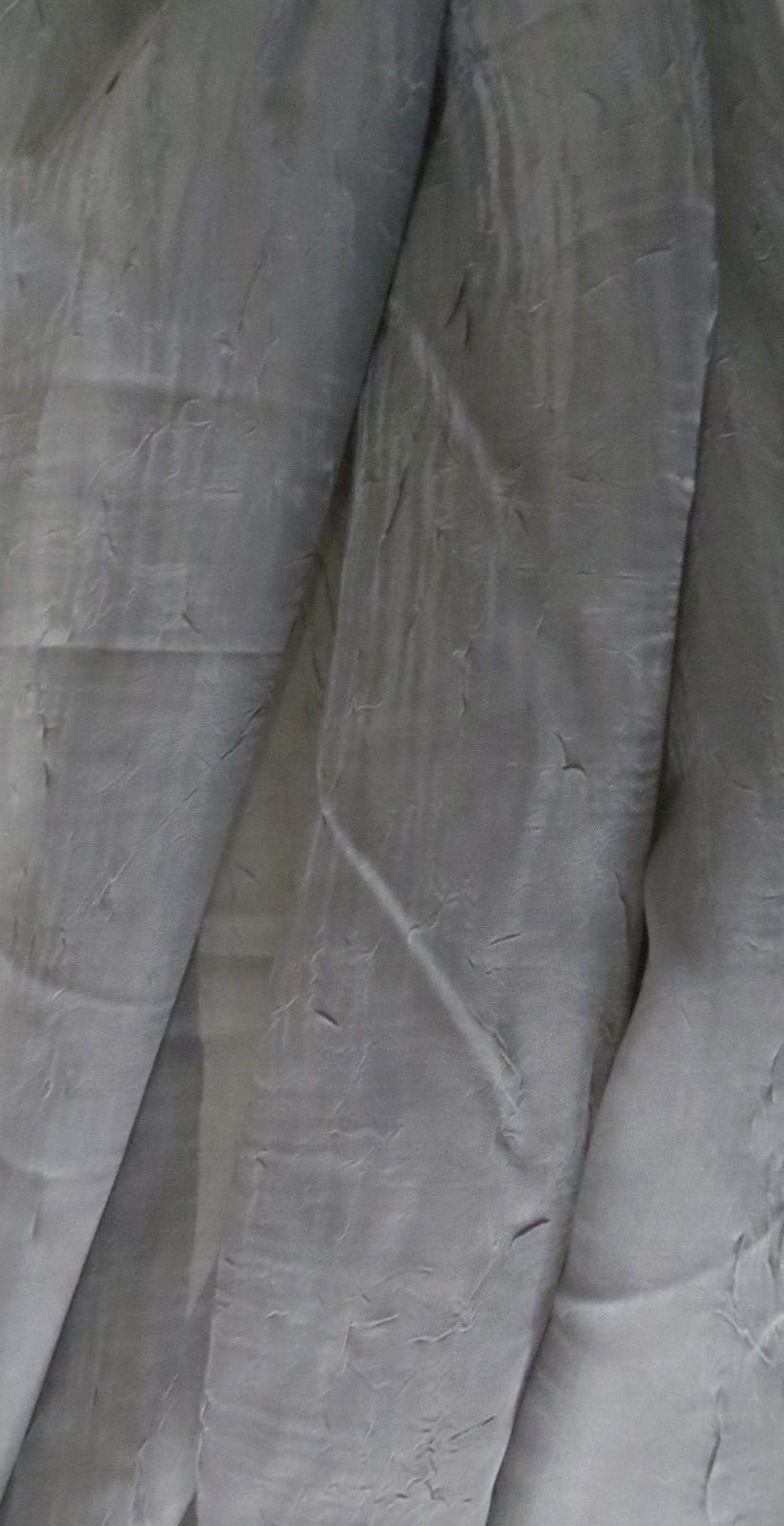 J C Penney Home Gray Sheer Crushed Voile Long Window Scarf 52″ X 216″