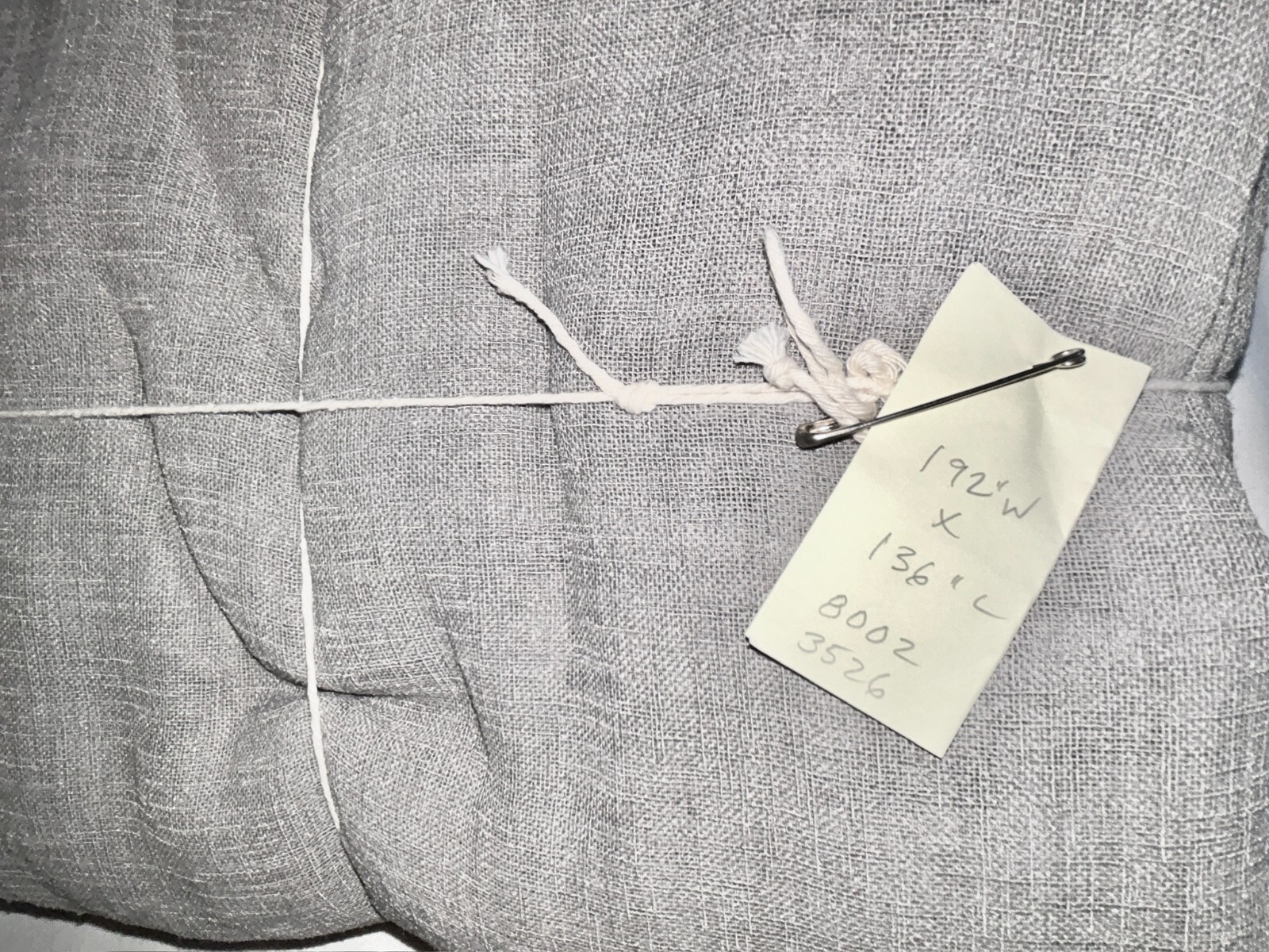 3 Sizes CUSTOM Sony Studios Grey LINEN Drapes XLONG & XWIDE Drape Drapery Panels