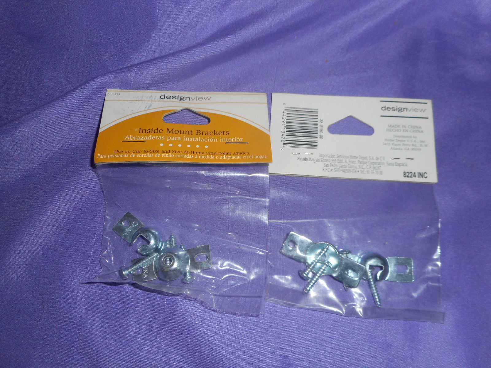 10 NEW DESIGNVIEW INSIDE MOUNT MOUNTING BRACKETS ROLLER SHADE BLINDS