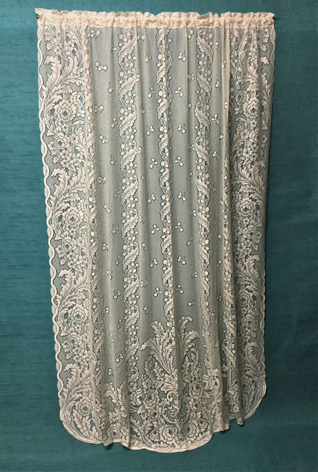 Jordan Cotton Blend Ivory Lace Panel 60″ x 84″ Livingroom Bedroom Dining Room