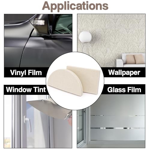 8 Pcs Window Tint Squeegee, Wool Felt Squeegee, Reusable Wrap Tool for Car