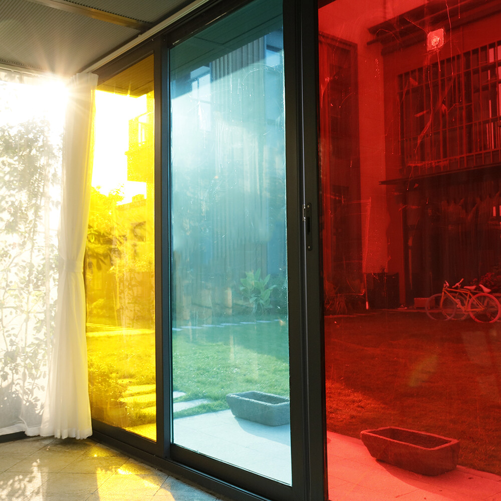 Colorful Window Tinting Film Clear Decorative Home Mall Glass Decor Stickers