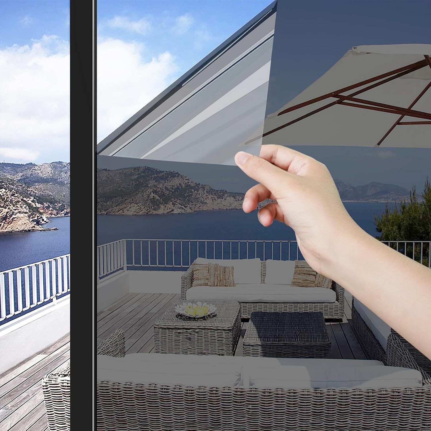 Privacy Home/House Sun Block One Way Mirror Window Film paper UV Reflective Tint