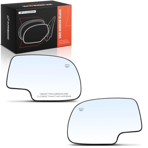 2-PC Driver and Passenger Side Heated Mirror Glass with Backing Plate