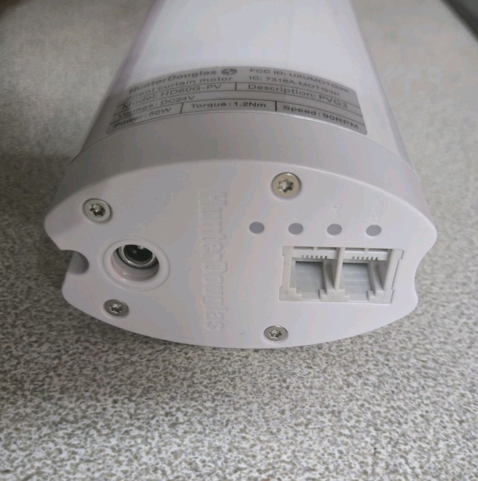 Hunter Douglas Gen 3/Kirsch silent Drapery Motor -HD60G-PV with POWER SUPPLY