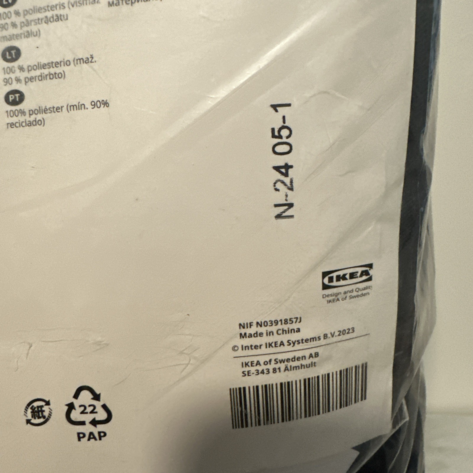 Ikea BLAHUVA Black-out curtains 57×98 ” 1 pair Navy Blue – NEW IN PACKAGE