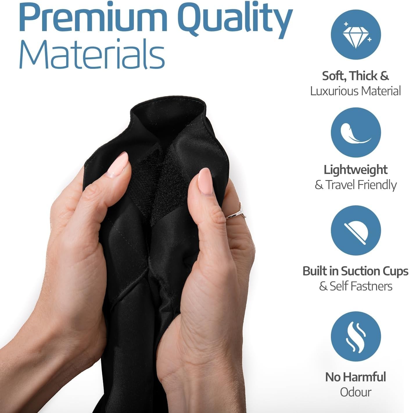 Blackout Curtain Portable Suction Cup Room Darkening Travel Shade