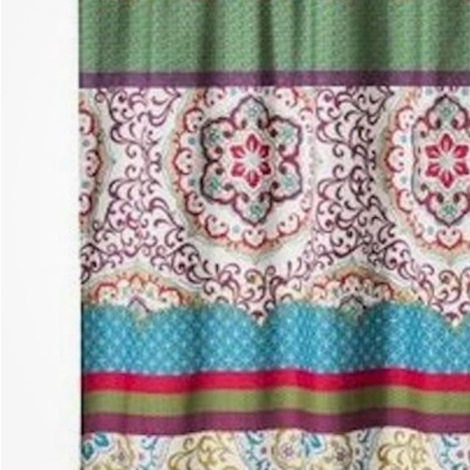 NWOT 2 Boho Boutique Taj lined 40×80 curtain panels.