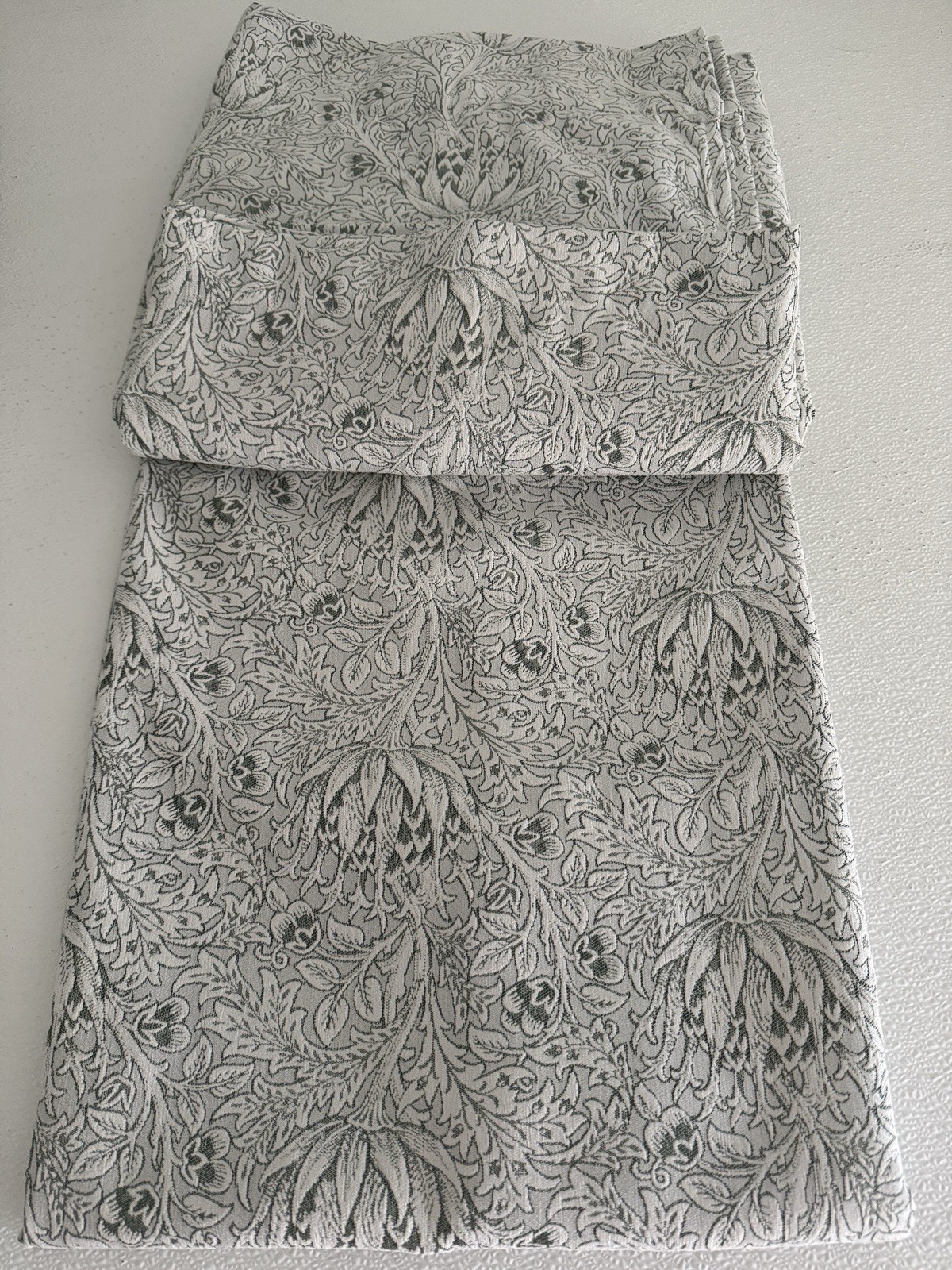 New Morris & C Window Curtains 2 Panels Darkening 37 x 84 Artichoke Sage Green