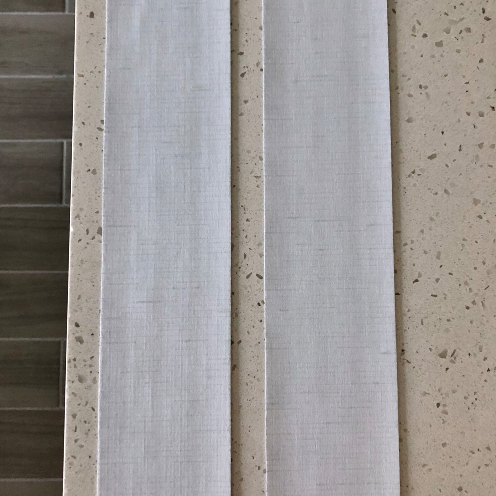 NEW White/ Off White Fabric Vertical Blinds