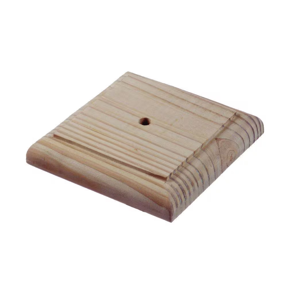 4 In. X 4 In. Flat Finial Base (6-Pack)