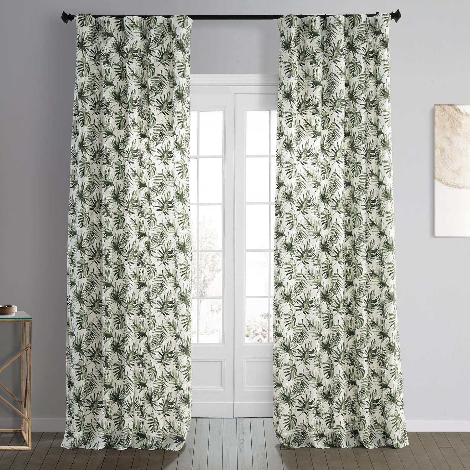 Printed Curtains 96 Inches Long Cotton Curtain (1 Panel) Room Darkening Windo…