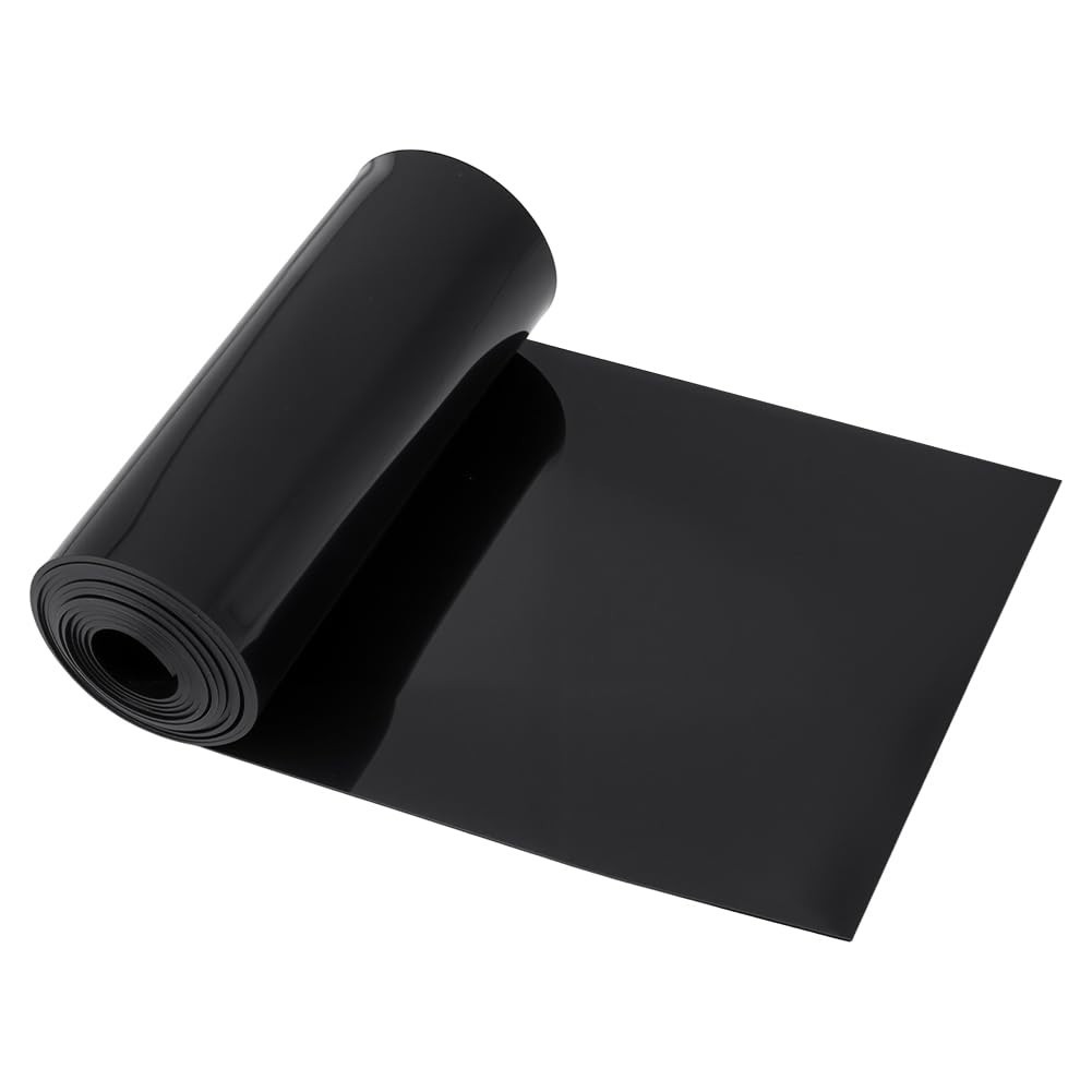 Black PVC Strip Curtains 6.73ft Waterproof Door Curtain for Basement & Pet House