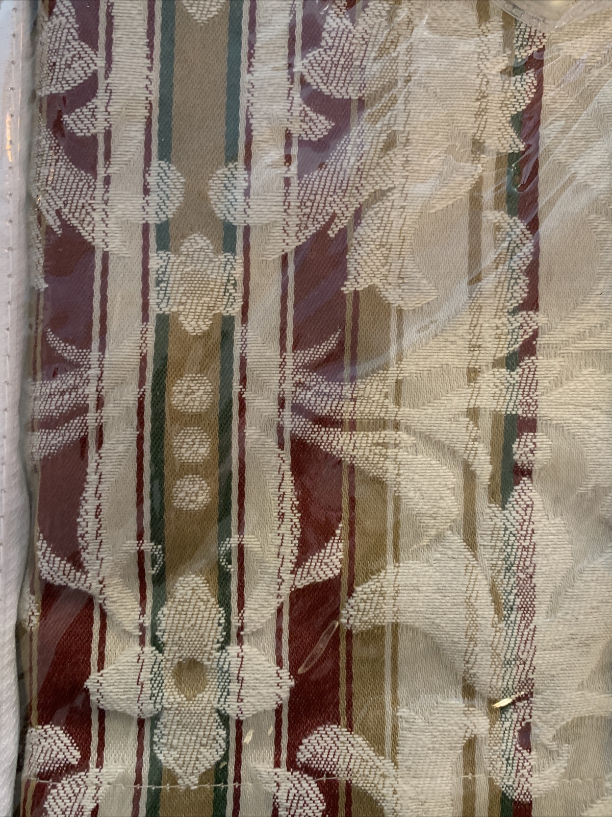 Athens Burgundy Cornice Valance, 52″W X 15″L by Charles Curtain Company