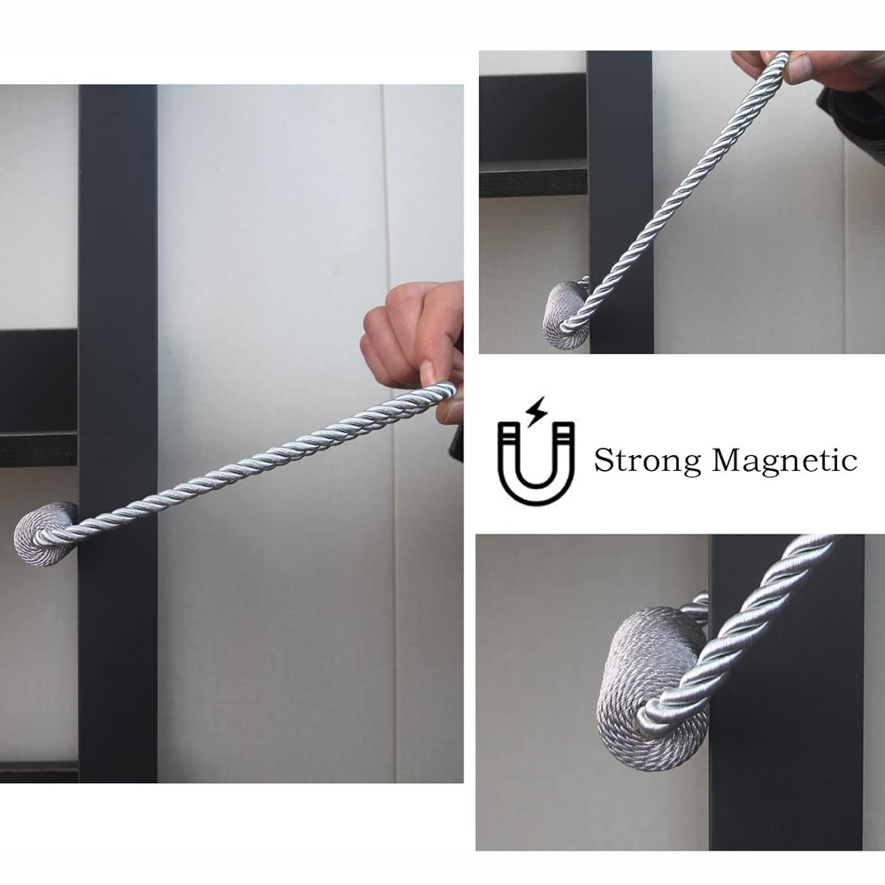 4PCS Magnetic Curtain Tiebacks Elegant Decorative Tie Backs for Drape Outdoor US